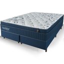 Ver imagem 2 de Cama Box + Colchão King Size San Rafael Molas Ensacadas Euro Pillow 193x203x63cm - Macio