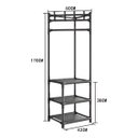 Ver imagem 4 de Organizador Vertical de Canto: Cabideiro e Sapateira 3 Andar