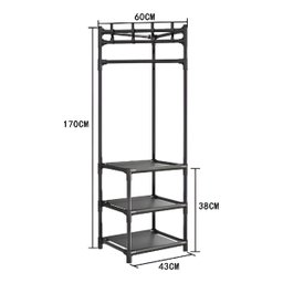 Organizador Vertical de Canto: Cabideiro e Sapateira 3 Andar - 4