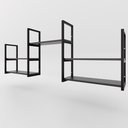 Ver imagem 6 de Prateleira Suspensa Organizadora Linda e Elegante Suportes em Metalon Tábua Mdf/mdp Móvel Industrial