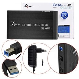 Case Hd 3.5 Sata USB 3.0 Preto - Knup - 4