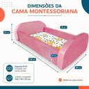 Ver imagem 5 de Kit Cama Montessoriana Infantil Baby 148PX90LX41A + Colchão Espuma D18 130PX70L