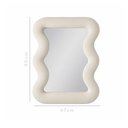Ver imagem 3 de Espelho Decorativo New York Veludo 67x90cm Off White