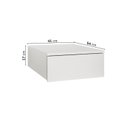Ver imagem 4 de Mesa de Cabeceira Suspensa 100% MDF Orion CabeCasa MadeiraOriginals Bege