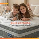 Ver mais imagens de Cama Box Colchão Casal Molas Ensacadas Euro In Up 138x188x64cm Cinza / Branco Probel
