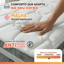 Ver imagem 6 de Cama Box Colchão Casal Molas Ensacadas Euro In Up 138x188x64cm Cinza / Branco Probel