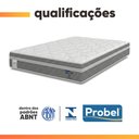 Ver imagem 7 de Cama Box Colchão Casal Molas Ensacadas Euro In Up 138x188x64cm Cinza / Branco Probel