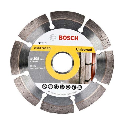 Disco diamantado Standard Segmt 105mm cinza Bosch