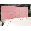 Ver imagem 5 de Cabeceira Cama Solteiro 90 Cm Camboriú Suede Rosa e Frame