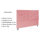 Ver imagem 6 de Cabeceira Cama Solteiro 90 Cm Camboriú Suede Rosa e Frame