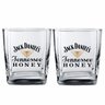 2 Copos Jack Honey Mel Whisky Drinks Home Bar Boteco 290ml - 1