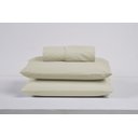 Ver imagem 1 de Kit Jogo Cama Queen 3 Peças 100% Algodão Percal 200 Fios Lençol com Elástico:palha