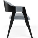 Ver imagem 6 de Kit 4 Cadeiras Sala de Jantar Estar Living Estofada Suran L02 Preto Bouclê Cinza - Lyam Decor