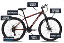 Ver imagem 5 de Bicicleta Colli Toronto Aluminio Aro 29 Disco-shimano 21v Roxo