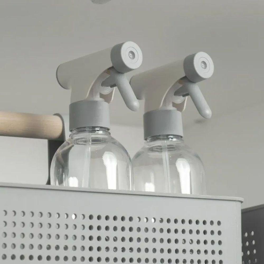 Kit Borrifadores 3 Unidades Multiuso Flow Bege e Cinza 500ml - 7
