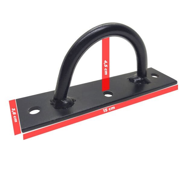 Suporte Trx Saco De Pancada Corda Columpio 4 Unidades Parabolts