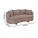 Ver imagem 3 de Sofa 4 Lugares Boucle M-204 2m Living Estofados Martins