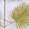 Galho Leque Dourado 57x23cm Folhagem De Natal - 5