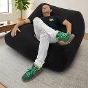 Ver imagem 2 de Puff Senso Ergonômico Elegante e Luxuosa Enchimento Pérolas 3mm Pufe Macio