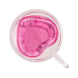 Cj 2 Xícaras P/Café de Vidro C/Parede Dupla Heart 80ml Lyor - 5