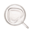 Ver imagem 4 de Cj 2 Xícaras P/café de Vidro C/parede Dupla Heart 80ml Lyor