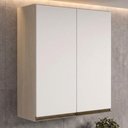 Ver imagem 2 de Armario Aereo 2 Portas MDF 80x90 cm Kali 119846 Bianco Toq Branco Nicioli