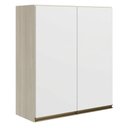 Ver imagem 1 de Armario Aereo 2 Portas MDF 80x90 cm Kali 119846 Bianco Toq Branco Nicioli