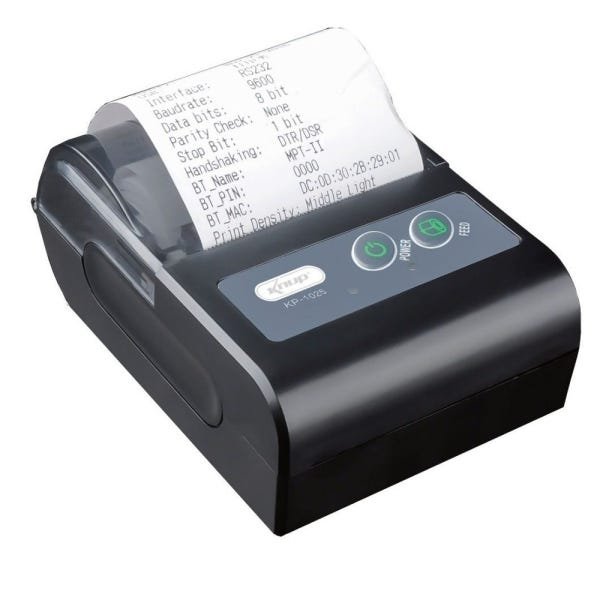 Mini impressora Térmica portátil Bluetooth Knup KP-1025 - 2