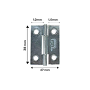 Ver imagem 2 de Dobradiça Porta Zincada Caixa 24 Peças - 1.1/2" 40mm Ferca
