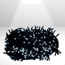 Pisca Led Fio Verde - 50m - 500 Leds - Branco Frio Cordão - 2