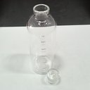 Ver imagem 2 de Garrafa de Vidro 750ml Transparente 24x8x8cm Água Suco Geladeira Bebidas Tampa
