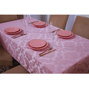 Ver imagem 1 de toalha de mesa quadrada 4 lugares tecido jacquard 1,35x1,50:rosa