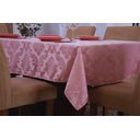 Ver imagem 2 de toalha de mesa quadrada 4 lugares tecido jacquard 1,35x1,50:rosa