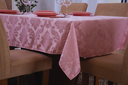 Ver imagem 2 de toalha de mesa quadrada 4 lugares tecido jacquard 1,35x1,50:rosa