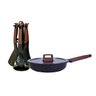 Kit Frigideira Antiaderente 24cm Preto e Jogos Utensílios - 1