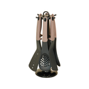 Ver imagem 7 de Jogo Panelas Indução Antiaderente Revestimento Mármore 16 Peças Marrom