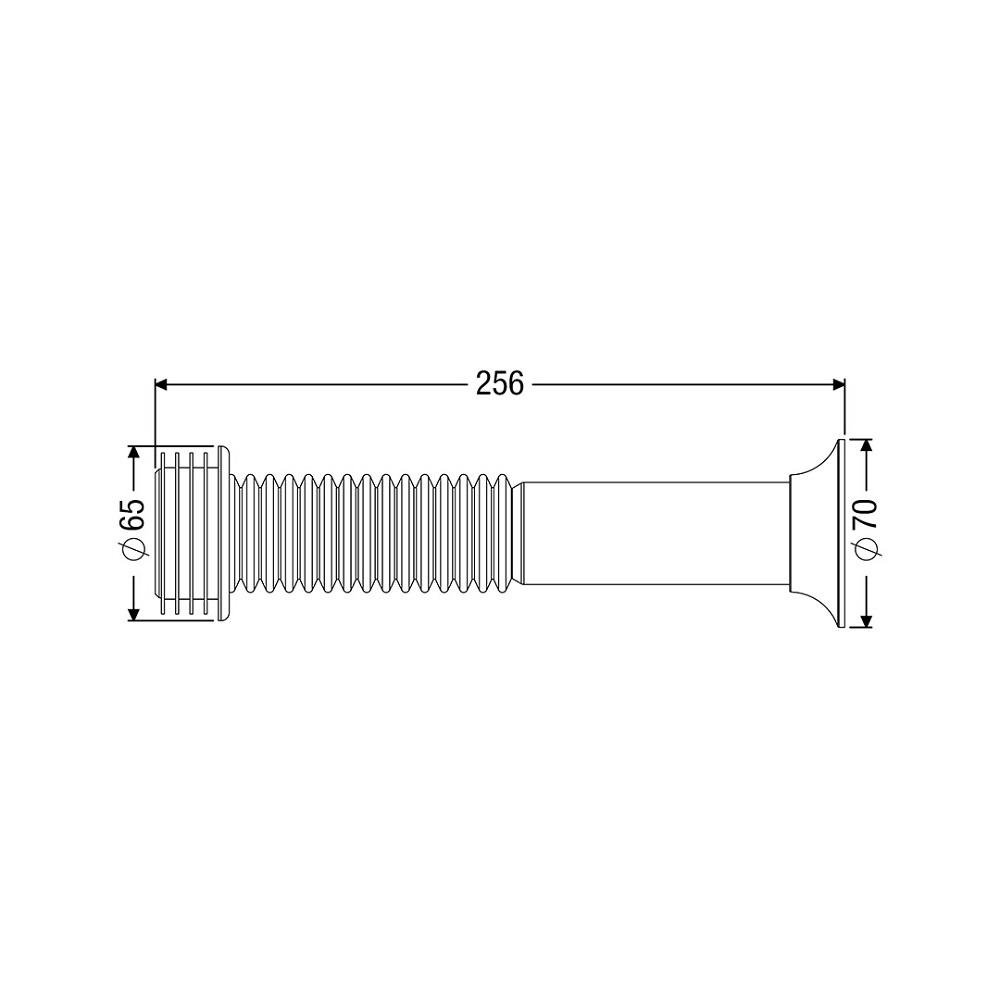 Tubo Ligação Branco + Engate Aço Inox + Anél Vedação Kit - 7