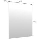 Ver imagem 3 de Espelho Para Banheiro Com Painel 60x80 Alfa B06 Branco - Lyam Decor