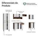 Ver mais imagens de Armário de Cozinha Completa 293cm Rustic/branco Emilly Madesa 02