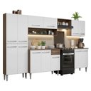 Ver imagem 3 de Armário de Cozinha Completa 293cm Rustic/branco Emilly Madesa 02