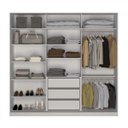 Ver imagem 2 de Guarda-Roupa 3 Portas de Correr 3 com Espelho 3 Gavetas Altis Branco