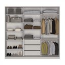 Ver imagem 2 de Guarda-Roupa 3 Portas de Correr 3 com Espelho 3 Gavetas Altis Branco