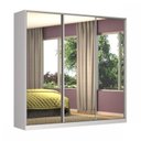 Ver imagem 3 de Guarda-Roupa 3 Portas de Correr 3 com Espelho 3 Gavetas Altis Branco