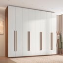 Ver imagem 1 de Guarda-Roupa Casal Modulado com 8 Portas e 6 Gavetas 275cm Multimóveis Crrui-GRP119 Madeirado/