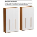 Ver imagem 6 de Guarda-Roupa Casal Modulado com 8 Portas e 6 Gavetas 275cm Multimóveis Crrui-GRP119 Madeirado/
