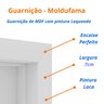 Kit Porta de Madeira 210x60cm Lisa Laqueada Direita Moldufama - 5