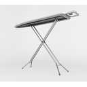 Ver imagem 4 de Tábua de Passar Roupa Lyon Prata com Suporte para Ferro Mesa Portátil e Dobrável Extra Forte