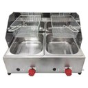 Ver imagem 3 de Fritadeira Profissional A Gás 2 Cubas 5 Litros Fpc-02