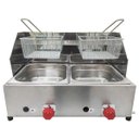 Ver imagem 2 de Fritadeira Profissional A Gás 2 Cubas 5 Litros Fpc-02