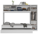 Ver imagem 5 de Bicama com Guarda-roupa para Colchão 88 X 188 Cm Multimóveis Fg2691 Branca